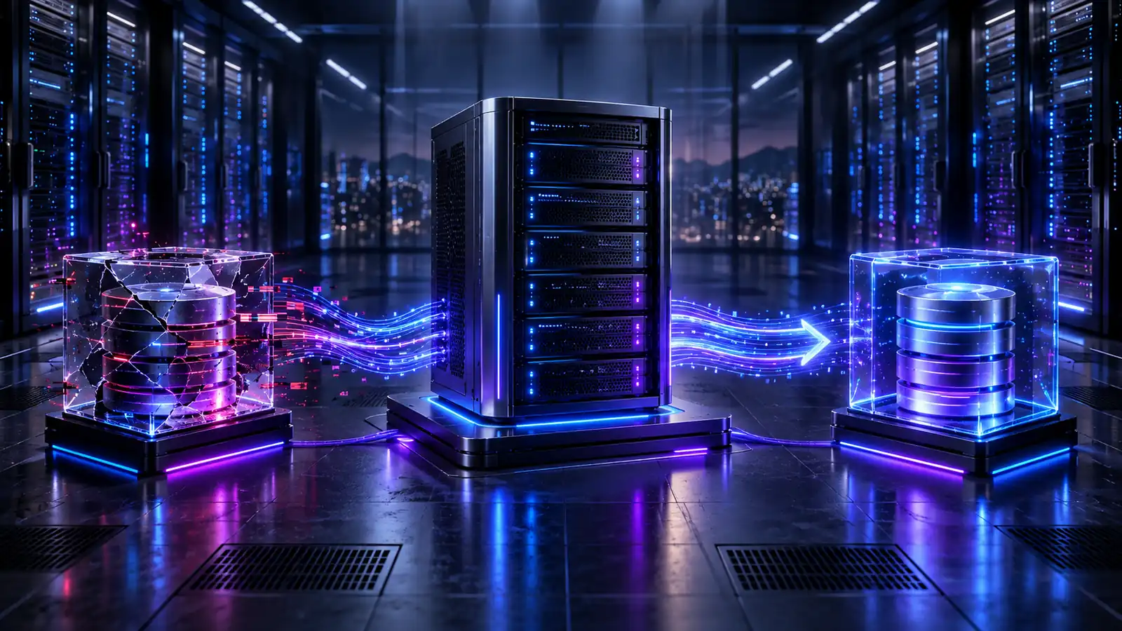 Machine virtuelle endommagée restaurée depuis un serveur de sauvegarde vers une instance saine
